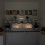 Beautiful altar lit up