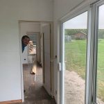 Marty checking out the progress.