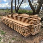 May 2021 - Milled timber,
​stacked & drying.