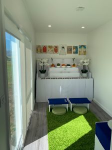 The Maitri altar room.