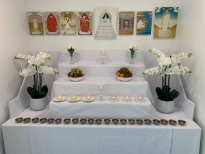 The first Maitri altar offerings on 21st Dec 2020.