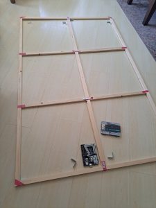 The stretcher bar frame is complete